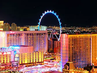 The LINQ High Roller di Las Vegas - Di notte