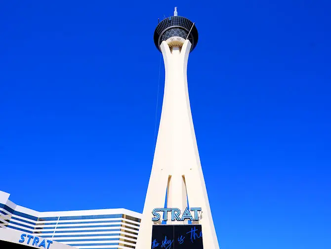L'hotel STRAT, torre del casinò a Las Vegas
