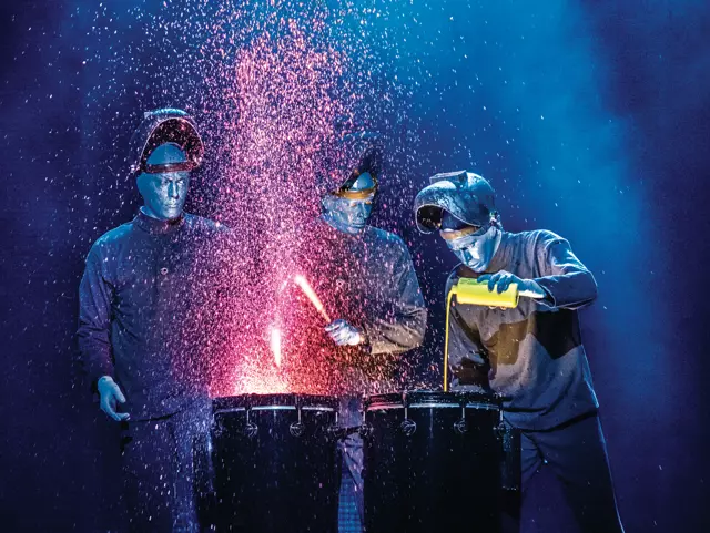 Spettacolo del Blue Man Group al Luxor di Las Vegas