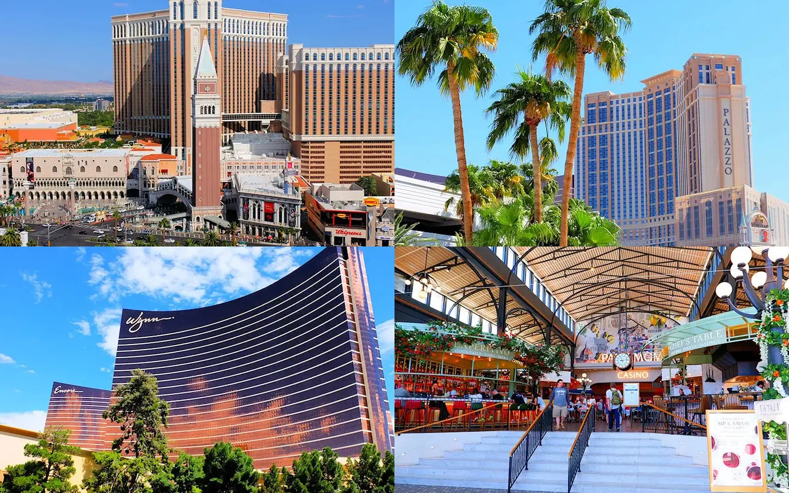 Las Vegas Family Hotels Collage